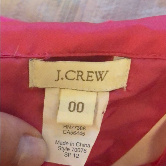 J. Crew Hot Pink Strapless Dress - 00 - Picture 4 of 4